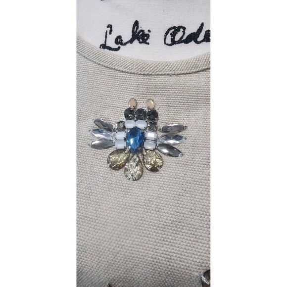 Banana Republic Jewel Embellished Cotton Linen Tank New Size XL Sold Out - Picture 3 of 16